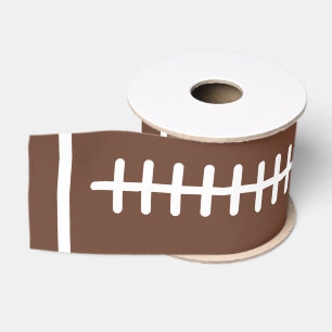 Voetbal verjaardag voor jongens Brown Sportief Grosgrain Lint