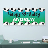 Voetbal verjaardagsbanner spandoek (Beurs)