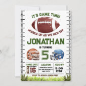 Voetbal verjaardagsboy kaart (Voorkant)