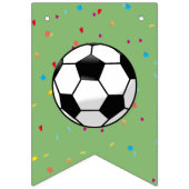 Voetbal verjaardagsfeestje vlaggenlijnen voor kind vlaggetjes (Eerste vlag)