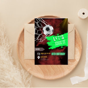 Voetbal verjaardagsuitnodigingen, Football uitnodi Kaart
