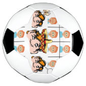 Voetbal verschillende gezichten (Gedraaid)