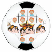 Voetbal verschillende gezichten (Voorkant)