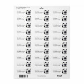 Voetbal Verzendlabels Etiket (Full Sheet)