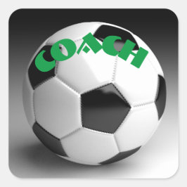 Voetbal Vierkante Sticker