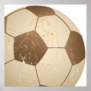 voetbal vintage poster