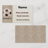Voetbal Visitekaartje (Voorkant / Achterkant)