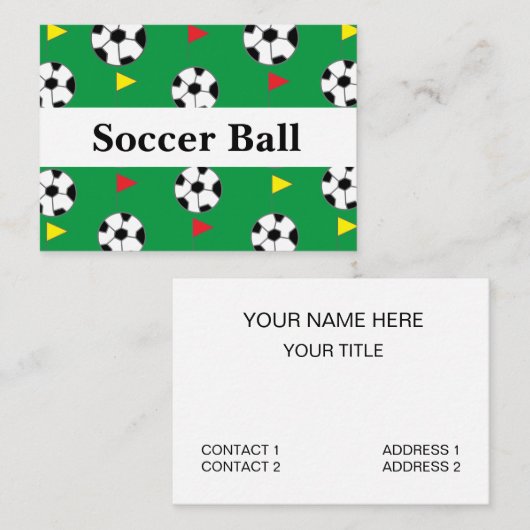Voetbal Visitekaartje (Voorkant / Achterkant)