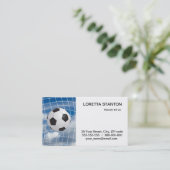 Voetbal Visitekaartje (Staand voorkant)