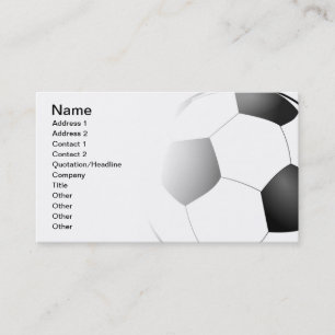 Voetbal Visitekaartje