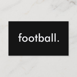 voetbal. visitekaartje