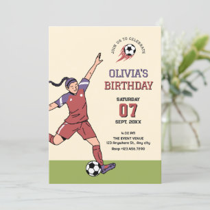 Voetbal voetbal meisje kaart