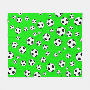 Voetbal / Voetbal Naadloos Patroon Fleece Deken