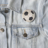 Voetbal Voetbal Voetbal Soccer Game Ronde Button 5,7 Cm (In situ)