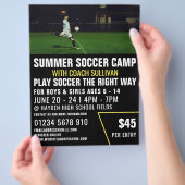 Voetbal, voetbalkamp Adverteren brochure (Hand)