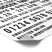 Voetbal, Voetbalkamp Adverteren Poster (Hoek)