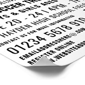 Voetbal, Voetbalkamp Adverteren Poster (Hoek)