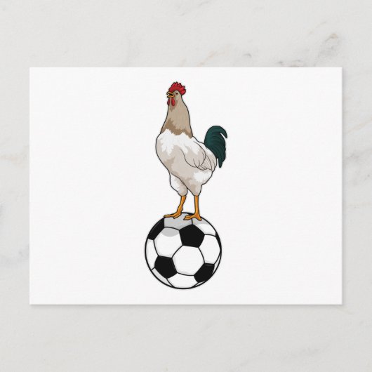 Voetbal Voetballer Voetbal Briefkaart (Voorkant)