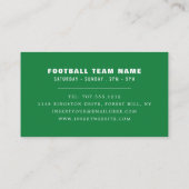 Voetbal, voetganger/coach/Ref Visitekaartje (Achterkant)