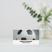 Voetbal, voetganger/coach/Ref. Visitekaartje (Staand voorkant)