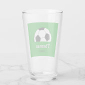 Voetbal voor aangepaste naam, ventilatorpartij voo glas (Achterkant)