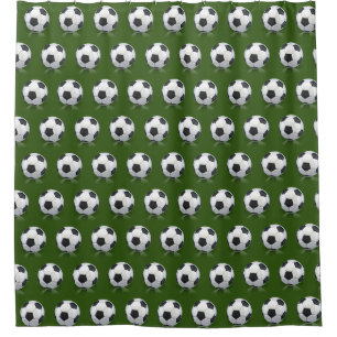 Voetbal voor Kerstmis Douchegordijn