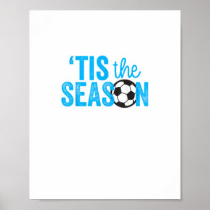 Voetbal voor tiener meisjes is het seizoen poster