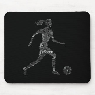Voetbal Vrouwen Meisje Graphic Muismat