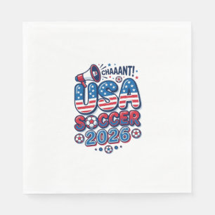Voetbal VS 2026 Voetbal Vet Land Typografie Tra Servet