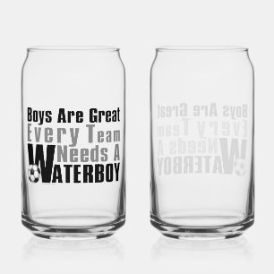 Voetbal Waterboy Blikvorm Glas