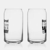 Voetbal Waterboy Blikvorm Glas (Links)