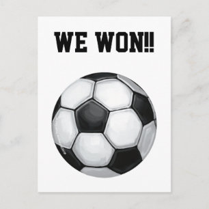 Voetbal, we willen! briefkaart