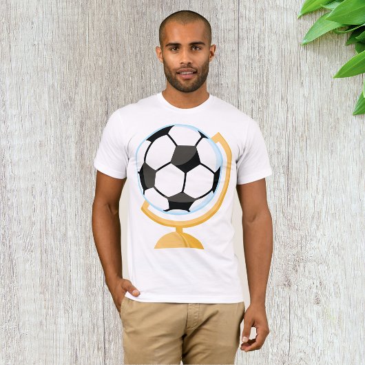 Voetbal Wereldbol Mannen T-shirt