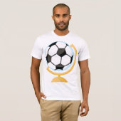 Voetbal Wereldbol Mannen T-shirt (Voorkant volledig)