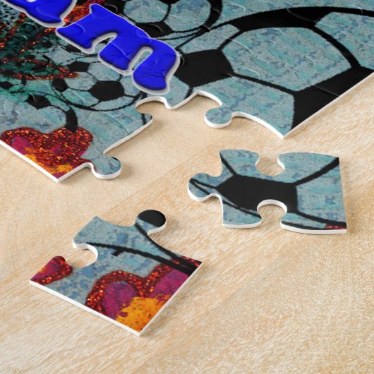 Voetbal WIFI Eet Dromen – Leuke Sport Art Print Legpuzzel (Zijkant)