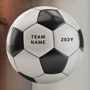 Voetbal Window Sticker Teamnaam Vinyl Decal