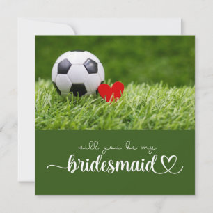 Voetbal wordt je bruidsmeisje trouwvoorstel.