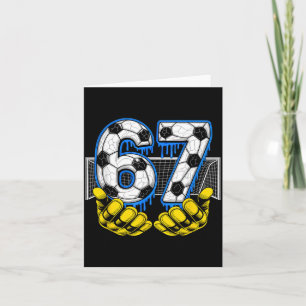 Voetbal Zes Zeven 67 Grappige Gen Alpha Meme Kaart