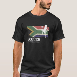 Voetbal Zuid-Afrika Vlag Voetbal Vrouwen Voetbal M T-shirt