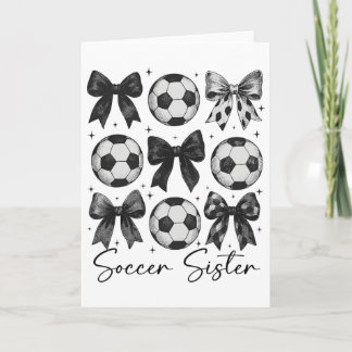 Voetbal Zus Funny Coquette Strik Voetbal Zus _2  Kaart