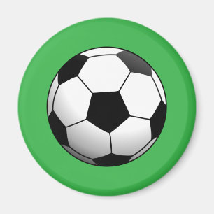 Voetbalbal op groen magneet