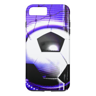 Voetbalblauw personaliseren met naam of teamnaam 	iPhone 8 plus / 7 plus hoesje