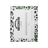 Voetbalcertificaten Notitieblok (Gedraaid)