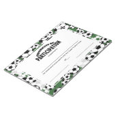 Voetbalcertificaten Notitieblok (Schuin)