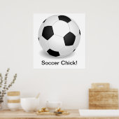 "Voetbalchick" Poster (Keuken)