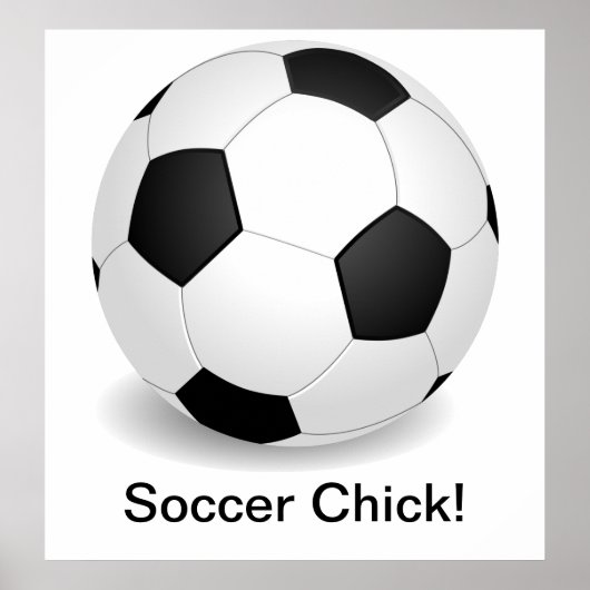"Voetbalchick" Poster (Voorkant)