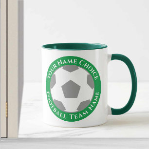 Voetbalclub Design in Groene Mok