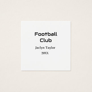 VOETBALCLUB FIFA WERELDBEKER NAAM JAAR FEEST VIERKANTE VISITEKAARTJES