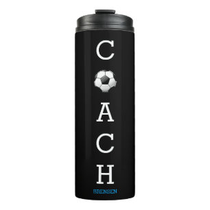 Voetbalcoach Aangepaste Naam Thermosbeker
