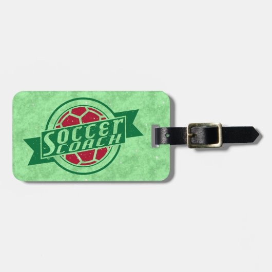 Voetbalcoach Aanpasbare Bagage Label (Voorkant horizontaal)